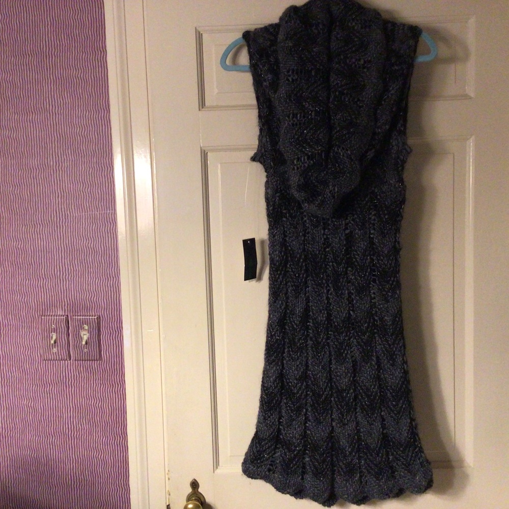 Stile Benetton Black and Grey Sweater Dress